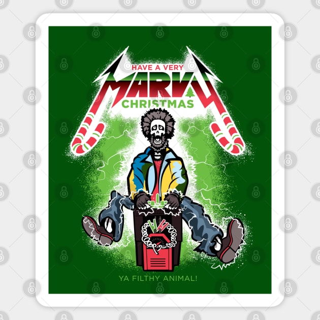 Merry Marvy Christmas (XMAS Variant) Magnet by SaltyCult